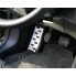 Накладка под левую ногу (нерж.сталь) Renault Clio III/IV (2005-/2012-)
